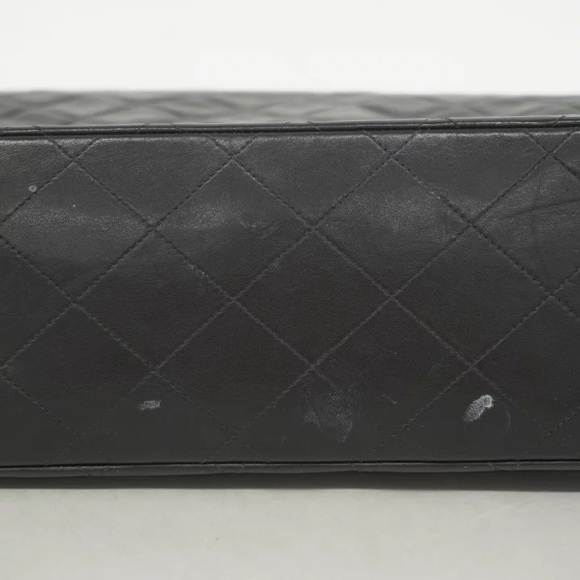 Authentic CHANEL JUMBO black lambskin quilted bag - Picture 12 of 16